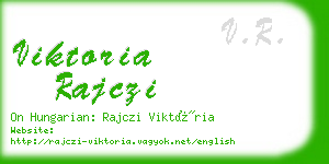 viktoria rajczi business card